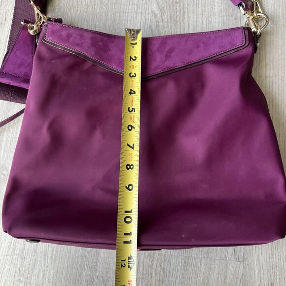 MZ Wallace Thompson Hobo bag in Elderberry nylon with Suede leather trim - Picture 8 of 9